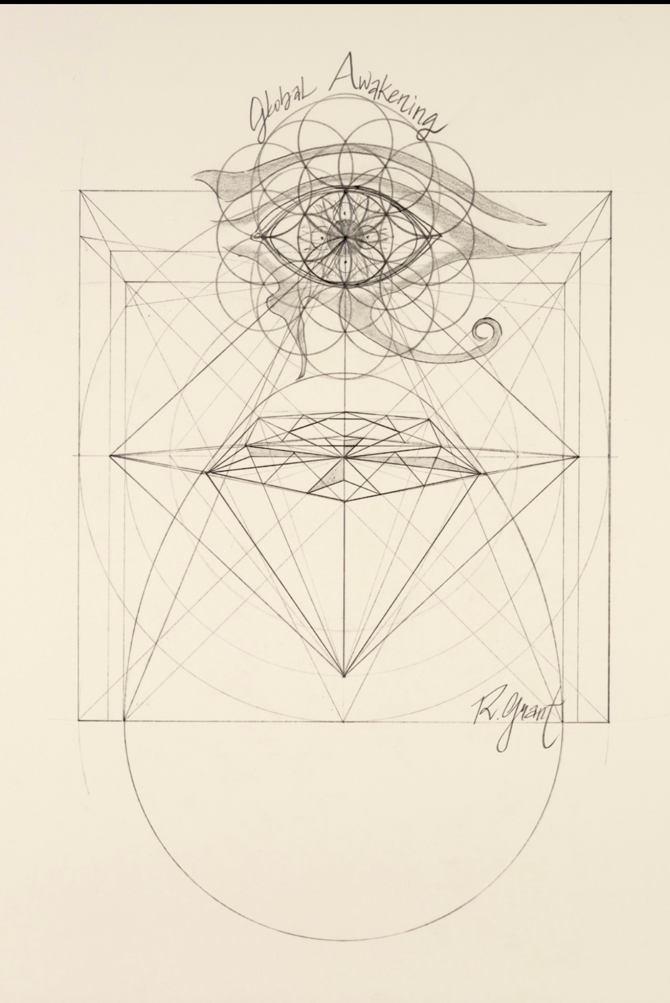 Awakened Geometric Eye — Robert Edward Grant