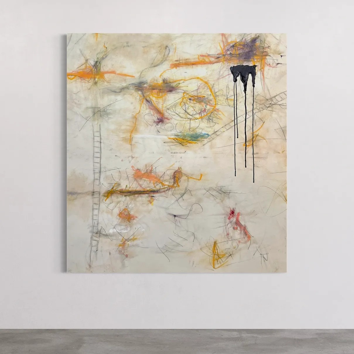 The Clouds Float — mixed-media painting by M. Croul