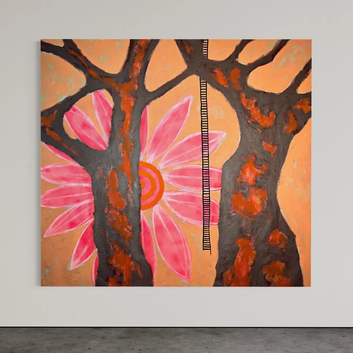 The Exit — mixed-media painting by M. Croul