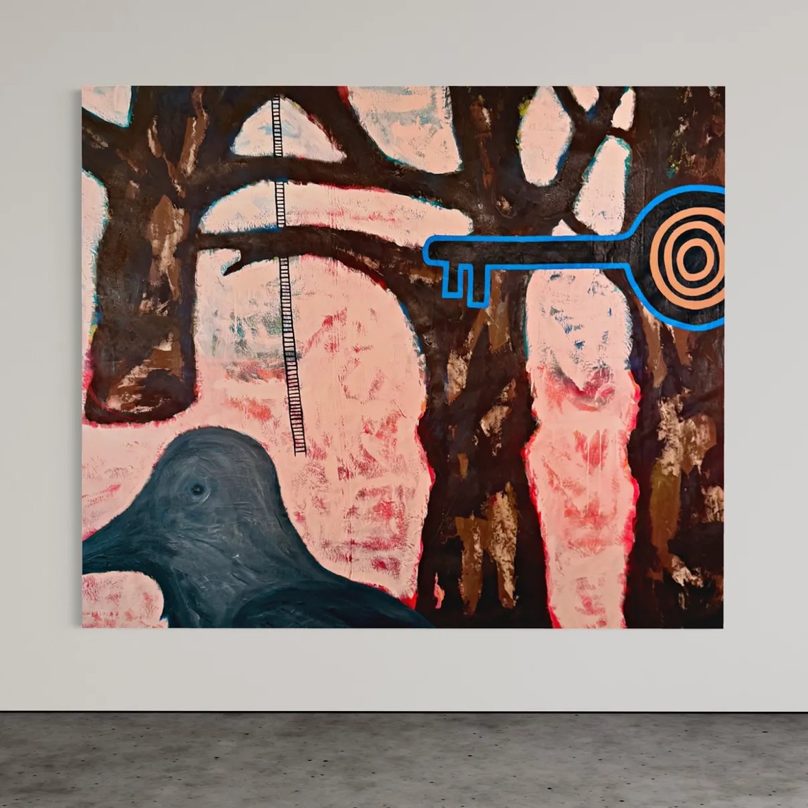 The Key — mixed-media painting by M. Croul