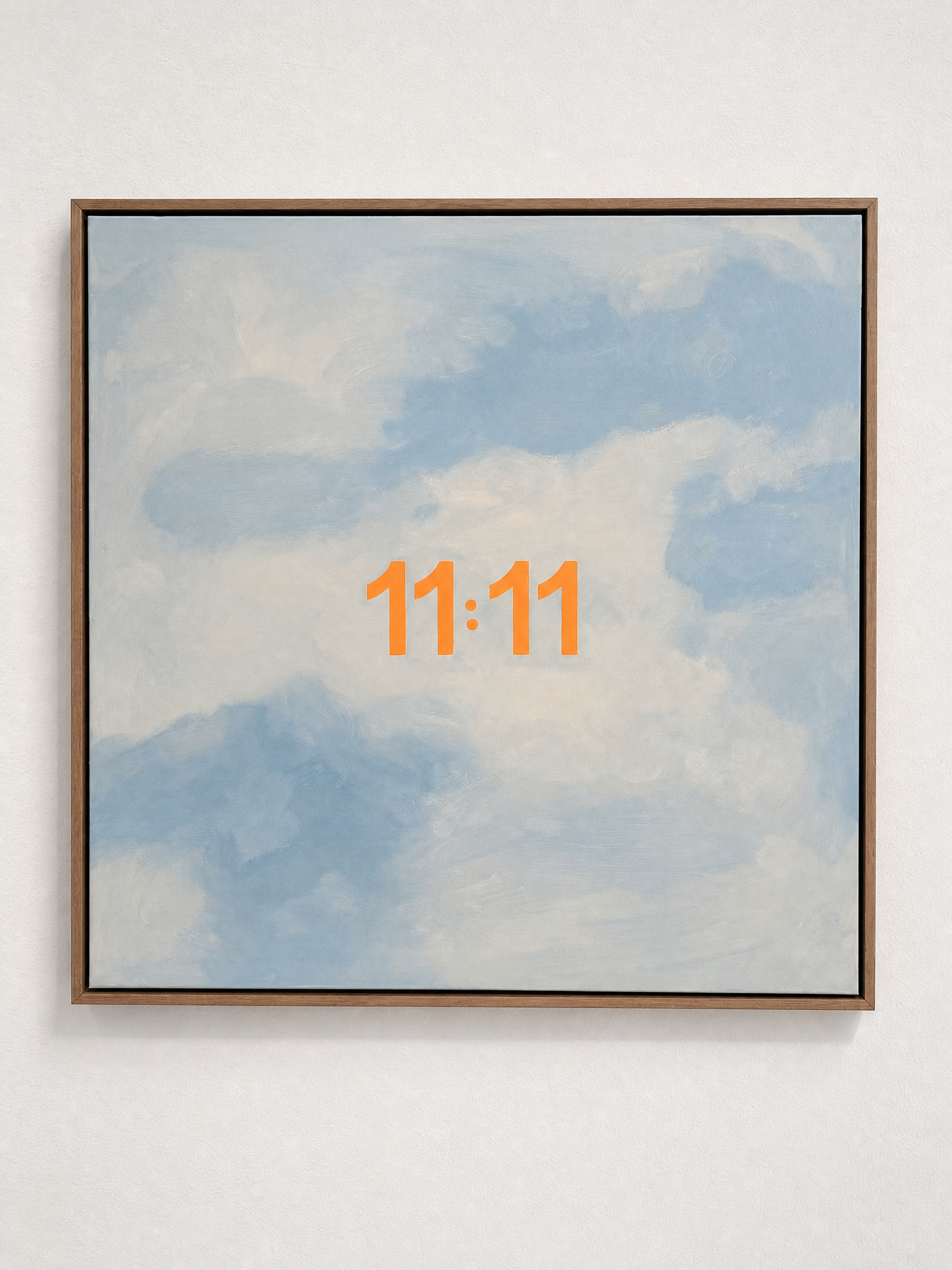 11:11 — framed oil and acrylic painting by M. Croul