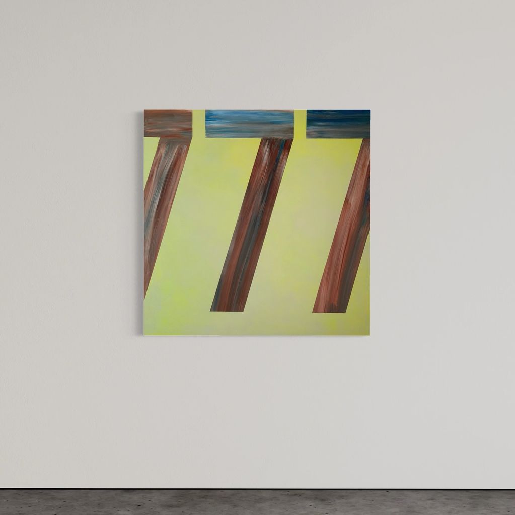 777 — 36-inch oil and acrylic painting by M. Croul