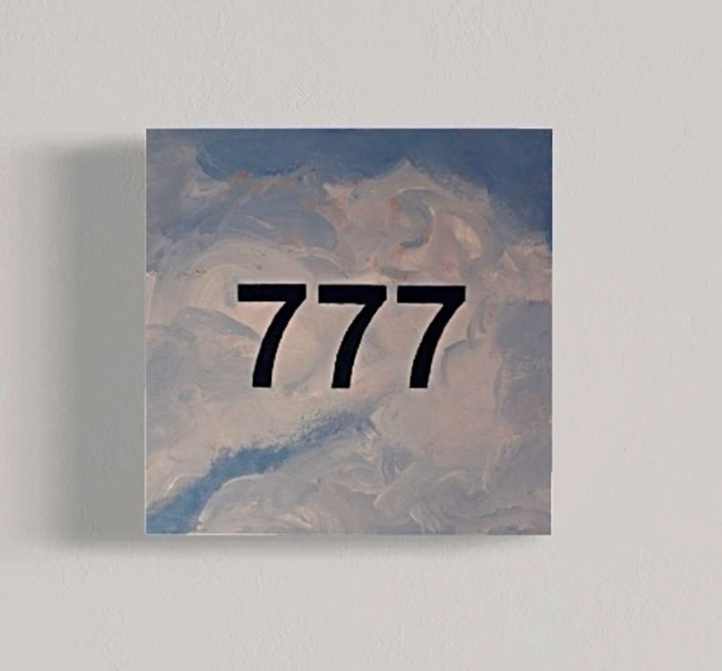 777 — 12-inch acrylic and oil painting by M. Croul