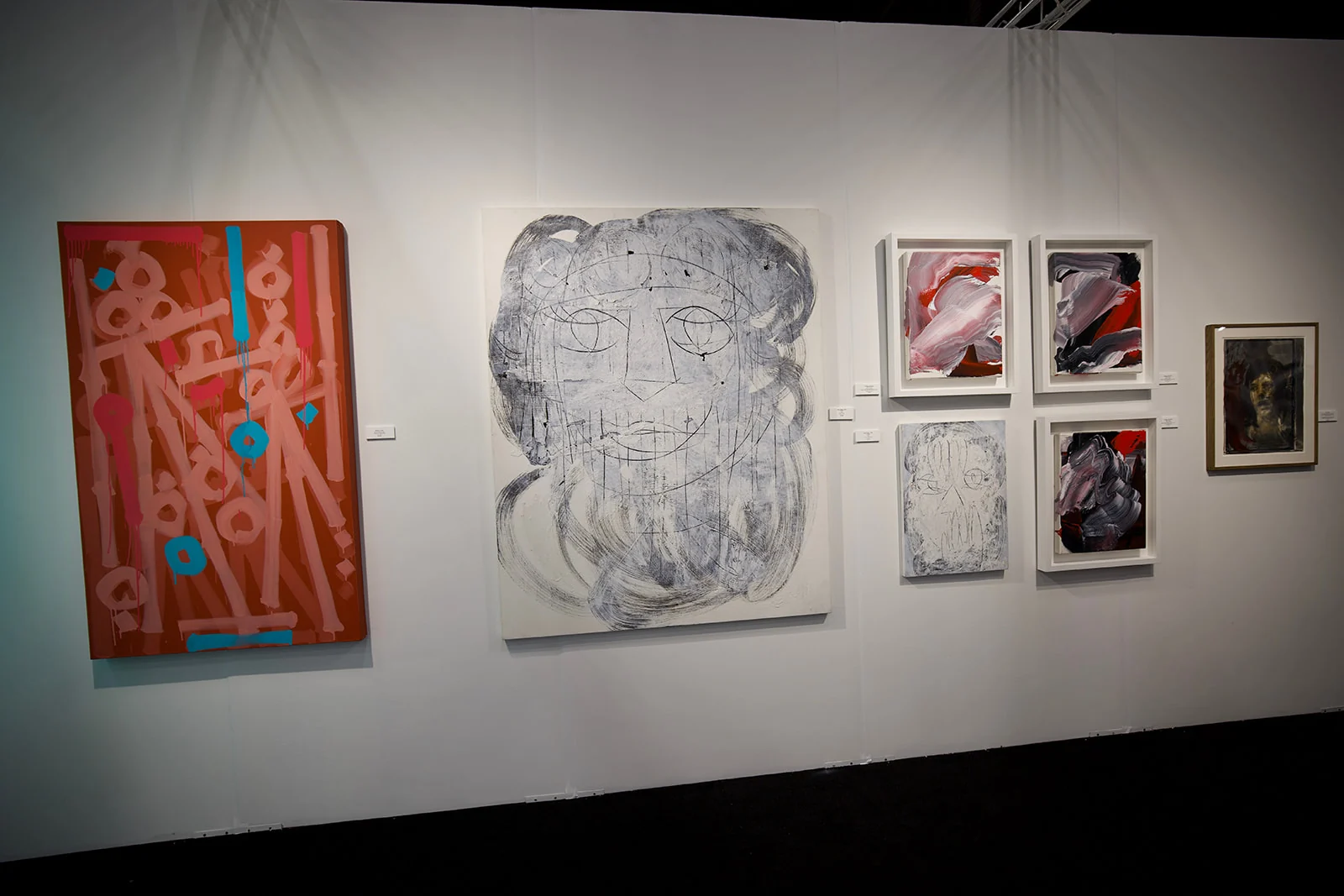 The Sphere Gallery booth at Scottsdale Art Week 2026 — gallery wall presentation